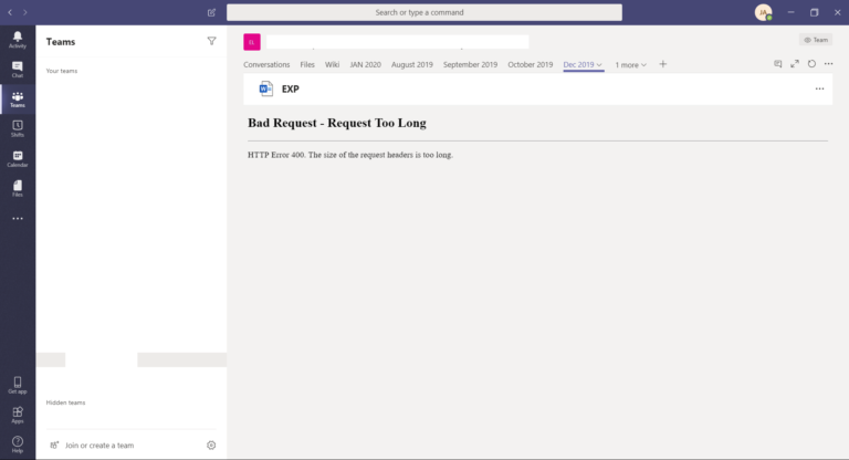 bad-request-request-too-long-microsoft-teams-boot-networks