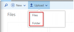 OneDrive Upload File or Folder