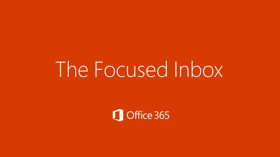 focused inbox outlook 365
