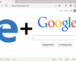 make Google the default search engine in Microsoft Edge