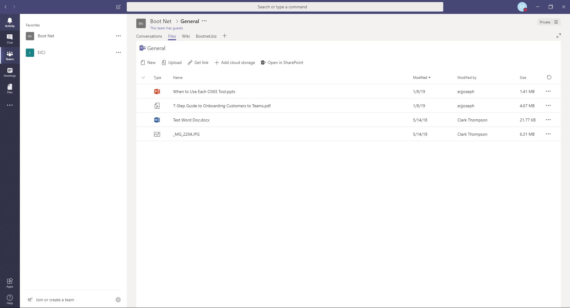 Microsoft Teams Drag and drop files from a Sharepoint Site