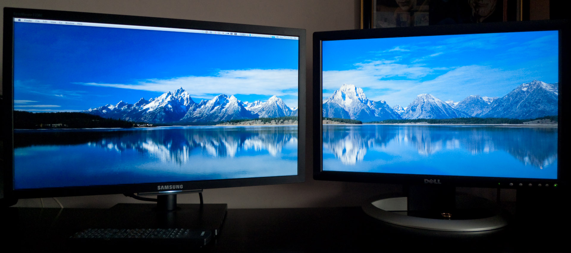 two monitors